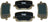 Mevotech TXBPP1766 Disc Brake Pad Set - Rear