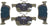 Mevotech TXBPP1833B Disc Brake Pad Set - Rear