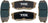 Mevotech TXBSM1304 Disc Brake Pad Set - Rear