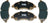 Mevotech TXBSM1774 Disc Brake Pad Set - Front
