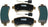 Mevotech TXBSM1840 Disc Brake Pad Set - Rear