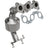 MagnaFlow 5531398 Catalytic Converter with Integrated Exhaust Manifold - Front