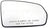 Dorman 56233 Door Mirror Glass - Right