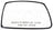 Dorman 56665 Door Mirror Glass - Right