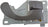 Dorman 93088 Interior Door Handle - Front Right or Rear Right
