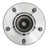 Moog 512222 Wheel Bearing and Hub Assembly - Rear