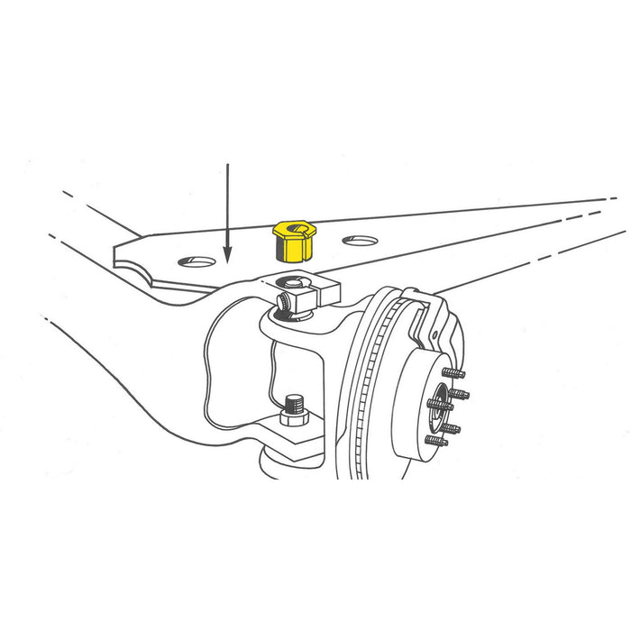 Moog K8975 Alignment Caster / Camber Bushing - Front