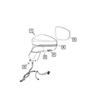 Mopar 5XV84AXRAB Door Mirror - Right