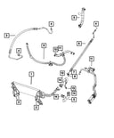 Mopar 68359764AF Power Steering Pressure Hose