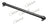 MAS Chassis AS96012 Steering Tie Rod End Adjusting Sleeve - Right (Pitman Arm to Steering Arm)
