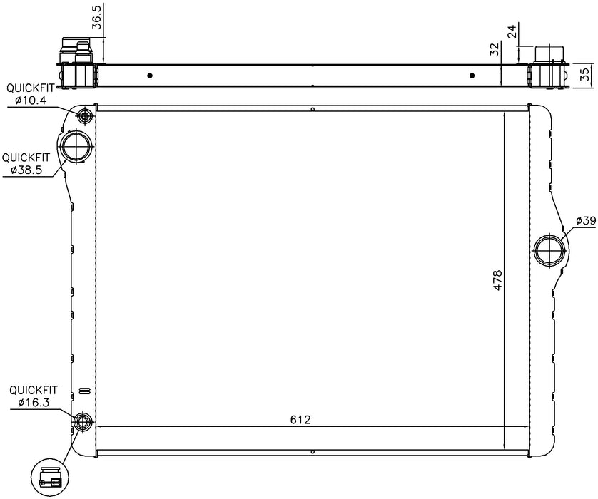 Nissens 60776 Radiator