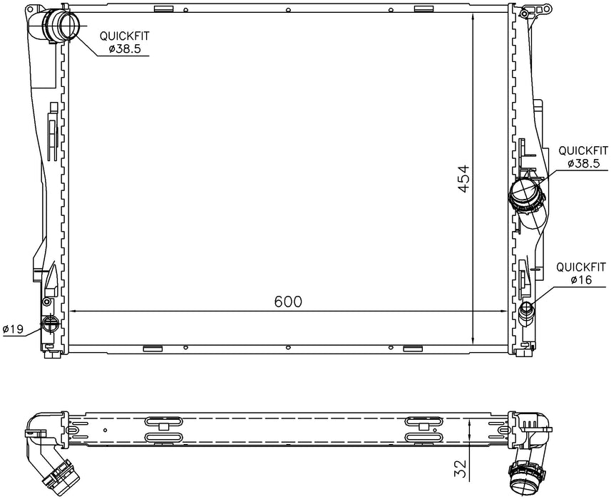 Nissens 60786A Radiator
