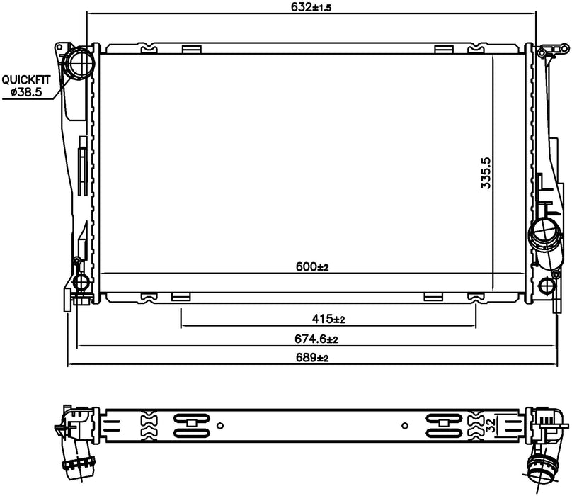 Nissens 60832 Radiator