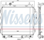 Nissens 61002 Radiator - Center