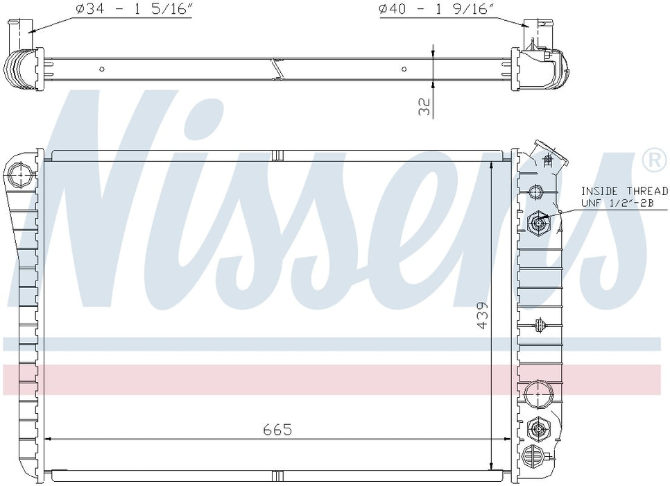 Nissens 67600 Radiator - Front