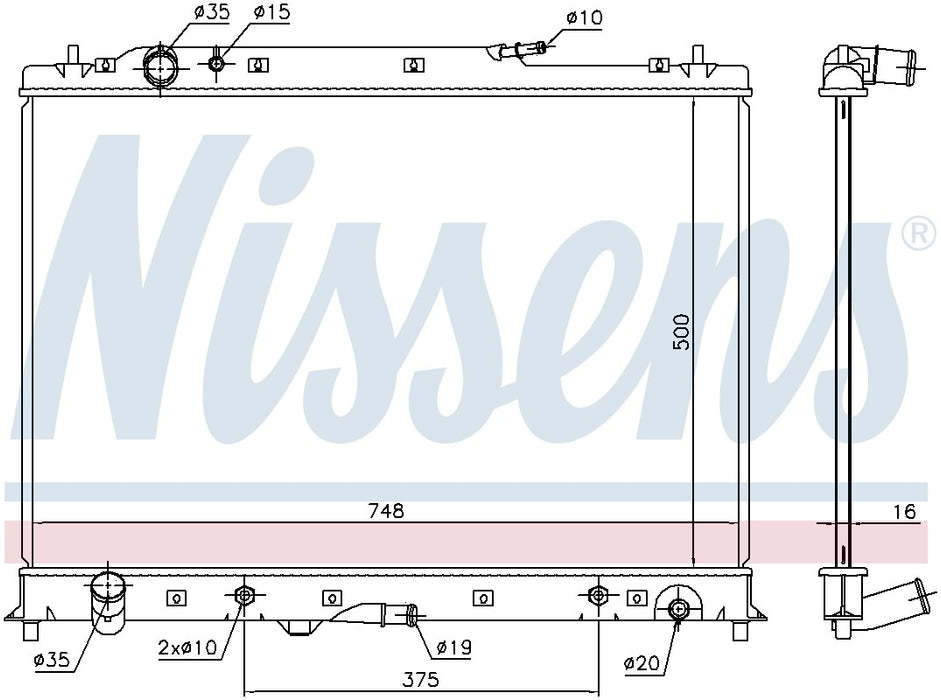 Nissens 68525 Radiator