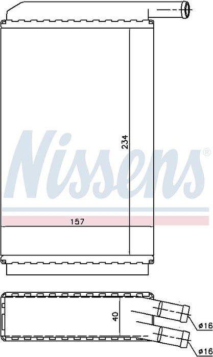 Nissens 73940 HVAC Heater Core