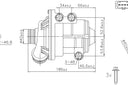 Nissens 831087 Engine Auxiliary Water Pump
