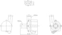 Nissens 832121 Engine Auxiliary Water Pump - Right