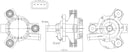 Nissens 832171 Engine Auxiliary Water Pump
