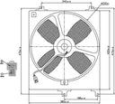 Nissens 85069 A/C Condenser Fan Assembly