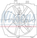 Nissens 85381 A/C Condenser Fan Assembly - Left