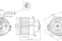Nissens 87599 HVAC Blower Motor Assembly