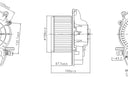 Nissens 87606 HVAC Blower Motor Assembly