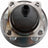 NSK 49BWKHS47 Axle Bearing and Hub Assembly - Rear