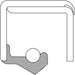 National 450067 Wheel Seal - Rear