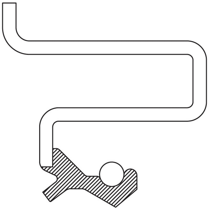 National 6712NA Wheel Seal - Front or Rear