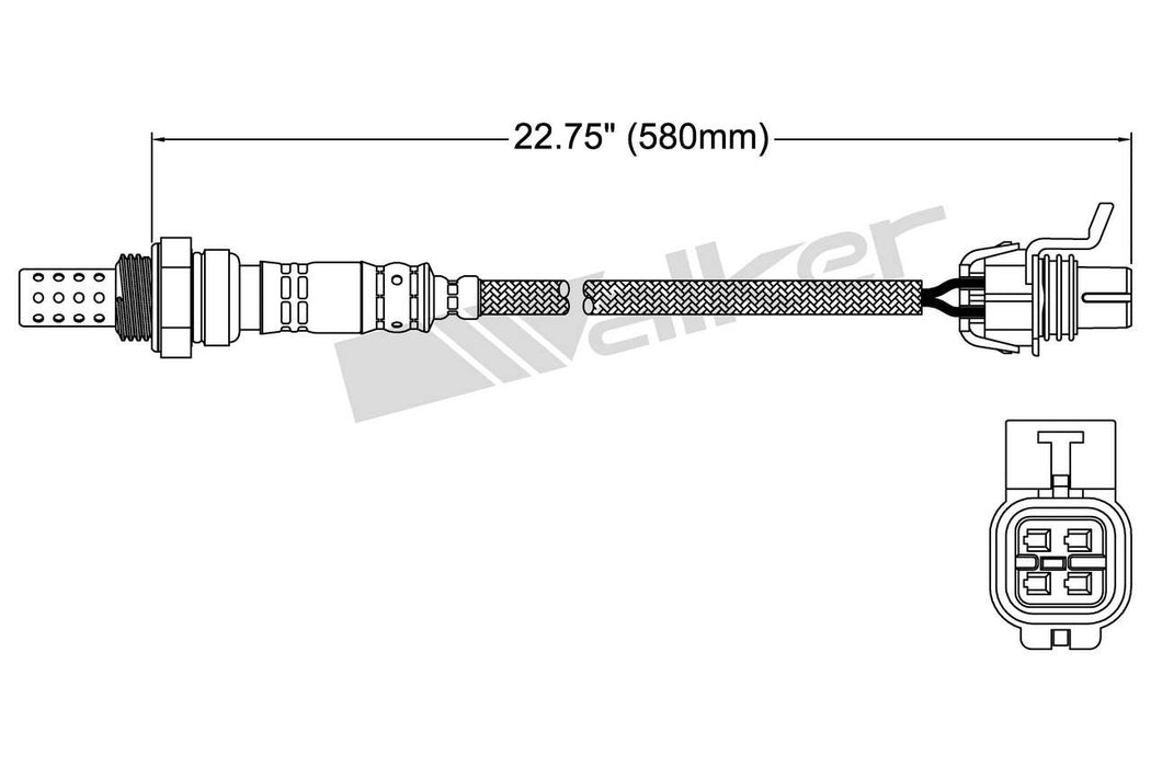 Walker 250-24488 Oxygen Sensor - Downstream Left or Downstream Rear