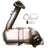 OP Converters OPCJ1026 Catalytic Converter with Integrated Exhaust Manifold - Front Right