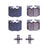 PowerStop 17-1867 Disc Brake Pad Set - Front