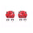 PowerStop S3224 Disc Brake Caliper Set - Rear
