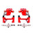 PowerStop S4824 Disc Brake Caliper Set - Rear