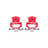 PowerStop S4854 Disc Brake Caliper Set - Rear