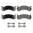 PowerStop Z47-786A Disc Brake Pad Set - Front or Rear