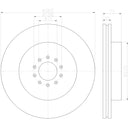 Pagid 355123092 Disc Brake Rotor - Front