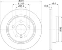 Pagid 355123152 Disc Brake Rotor - Rear