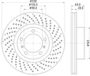 Pagid 355125031 Disc Brake Rotor - Front Right