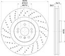 Pagid 355125041 Disc Brake Rotor - Front
