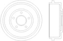 Pagid 355300431 Brake Drum - Rear