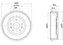 Pagid 355301731 Brake Drum - Rear