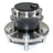 DuraGo 295-12347 Wheel Bearing and Hub Assembly - Rear