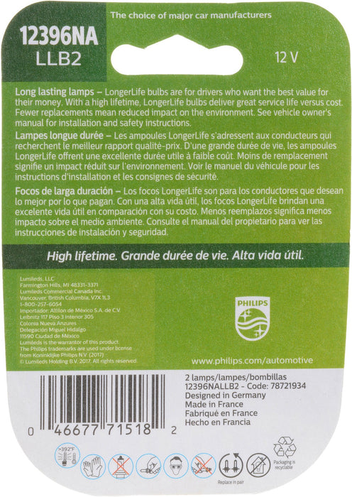 Phillips 12396NALLB2 Courtesy Light Bulb - Front, Front Outer or Rear
