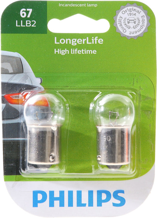 Phillips 67LLB2 Instrument Panel Light Bulb - Front, Inner or Rear