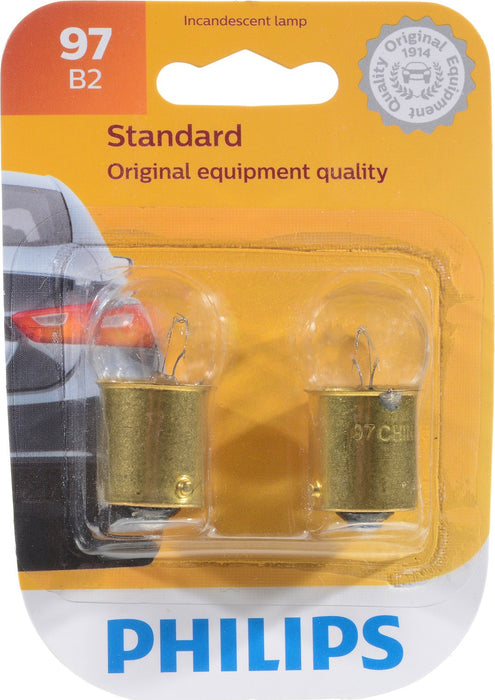 Phillips 97B2 Instrument Panel Light Bulb - Front or Rear