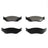DuraGo BP1066MS Disc Brake Pad Set - Front or Rear
