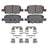 DuraGo BP1921C Disc Brake Pad Set - Rear